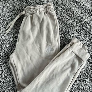 Mens adidas joggers. Size medium. Off white/cream color. Great condition.